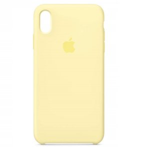 Silicone Case iPhone X, XS mellow yellow (blistr)