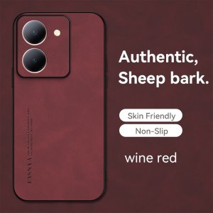 Pouzdro Back Case FANOYA VIVO V40, S19 barva vínově červená