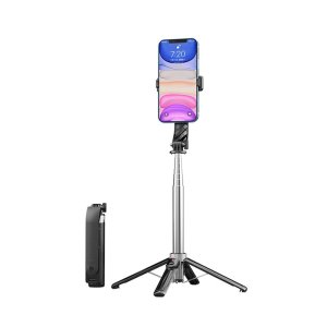 Selfie držák XO-SS11, stativ, až 100cm, barva černá