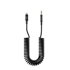 Kabel AUX (XO NB-R255A) Lightning na Jack 3,5mm barva černá