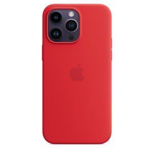 Silicone Case iPhone 14  PRO Red (blistr)