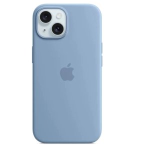 Silicone Case iPhone 15   Winter Blue (blistr)