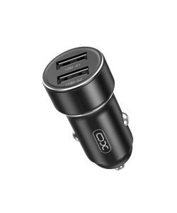 CL adaptér XO (CC53) 2x USB A, 12W, black