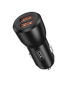 CL adaptér XO (CC55) 2x USB, 30W, metal black