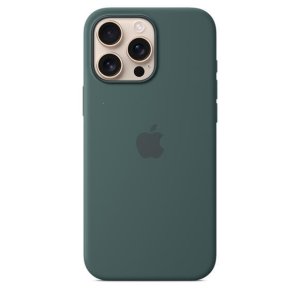 Silicone Case iPhone 16 PRO MAX Lake Green (blistr)