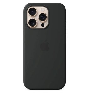 Silicone Case iPhone 16 PRO MAX Black (blistr)