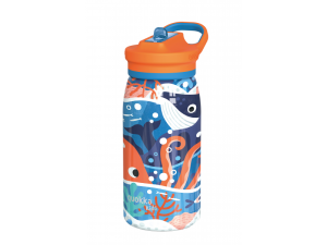 Nerezová termoláhev s pítkem Pop Kids Ocean 445 ml