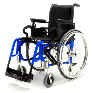 BASIC LIGHT PLUS BLUE, Invalidní vozík variabilní, šířka sedu 36 cm