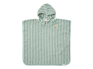 Plážové pončo Seashells / Stripes Surf Blue