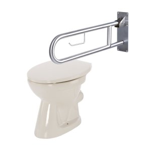 506 N (3 barvy), Madlo k WC sklopné nerez, barva Bílý nerez