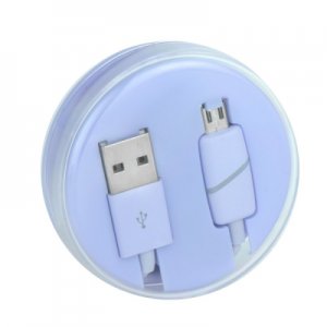 Dátový kábel Micro USB fialový - Box